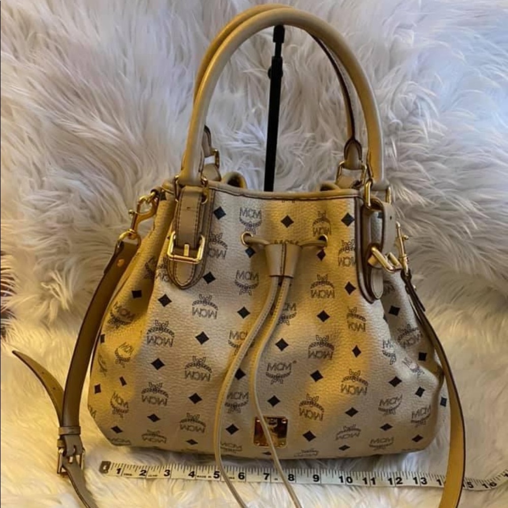 MCM drawstring bag